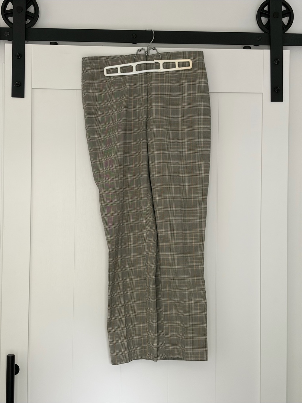 Women’s Plaid Dress Pants - Gray/Tan